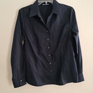Cutter & Buck Dark Blue Button Down Shirt Size Smwll/Petite
